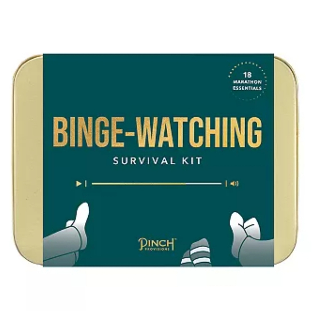 Pinch Provisions Binge-Watching Survival Kit Novelty Funny Whitty Gift Set NWT